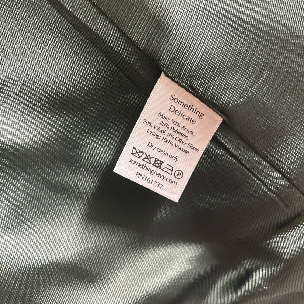Something Navy Olive Blazer - Picture 4 of 5